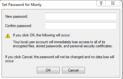 set new password