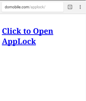 Open Link to Open AppLock From Browser