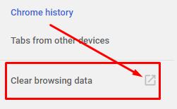 Clear Browser Cache in Google Chrome - Open Clear Browser Data