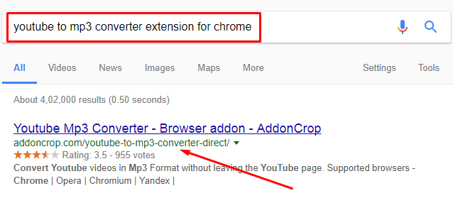 youtube mp3 extension chrome