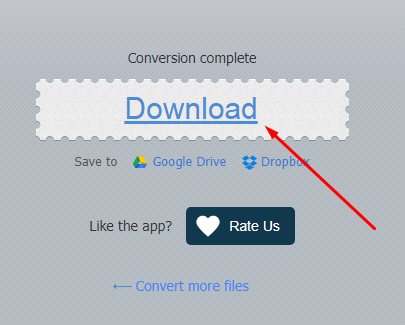 Download the converted file