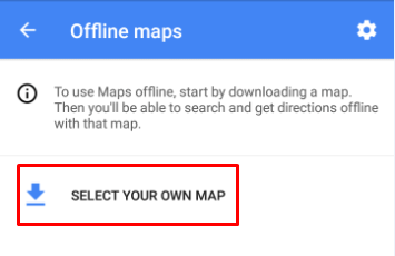 Select Your Own Map