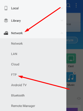 How to Access Mac Files From Windows Android iOS Remotely - Open FTP option in Network Menu