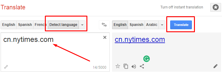 How to Change Language In Google Chrome - Paste URL in Google Translate