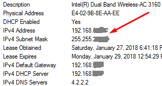 Find Windows Private IP