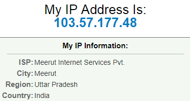 Using Online IP Address websites