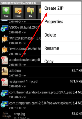 How to Compress Files on Android - Uisng AndroZip Free File Manager 1
