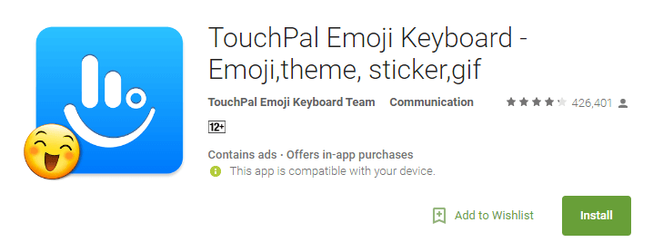 TouchPal Emoji Keyword
