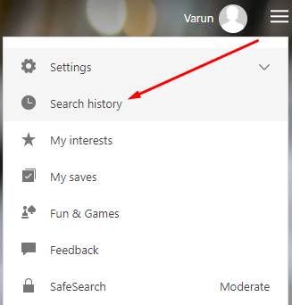 How to Delete Bing History - Open Search History