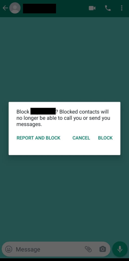 Block someone on WhatsApp to hide your online status from them