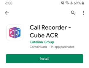 cube call: Record whatsapp call