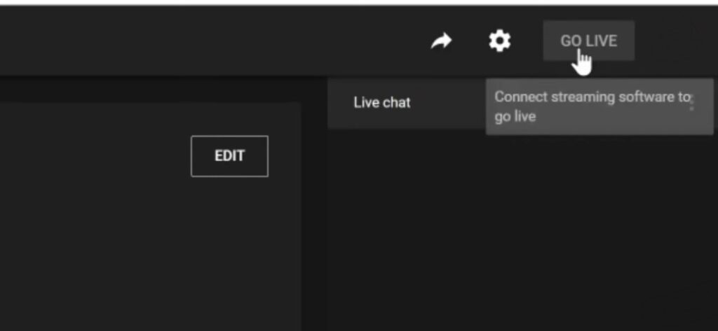 Live Stream on YouTube - Go Live