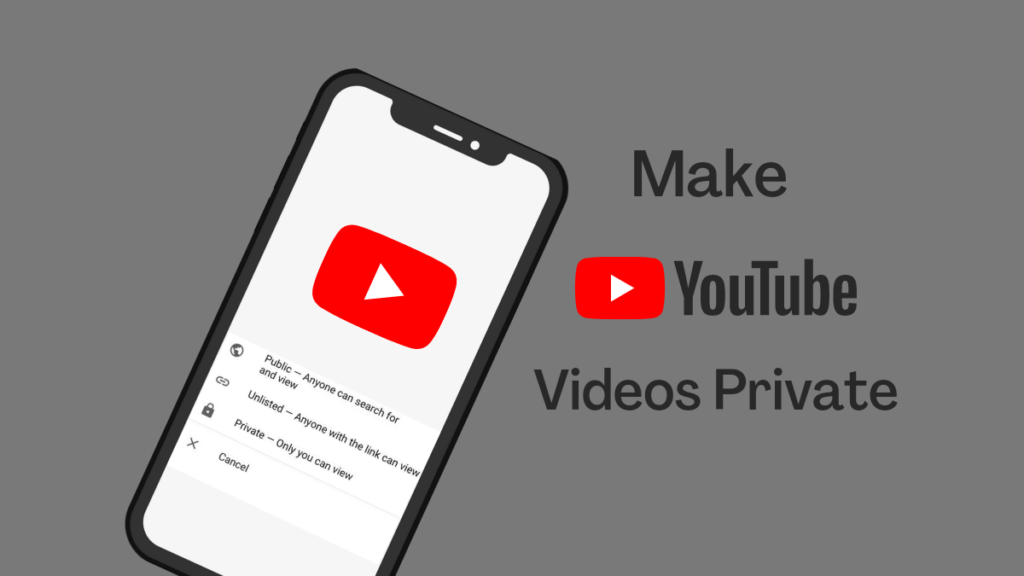 Make your public videos private