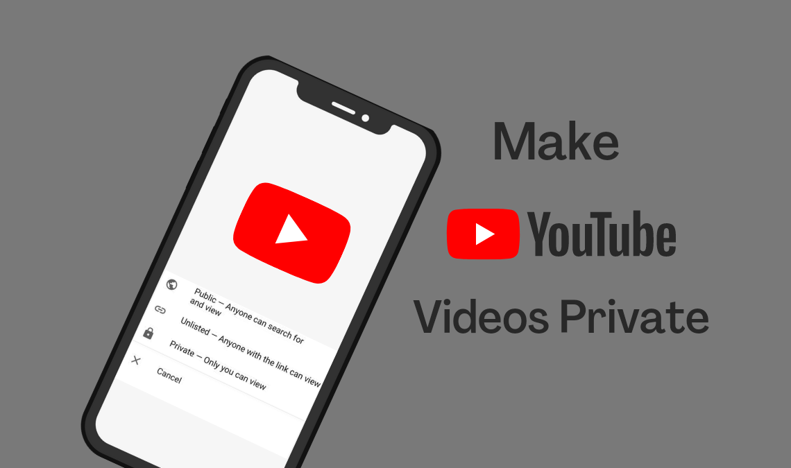 Make your public videos private