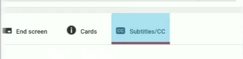 Select the subtitles/cc option