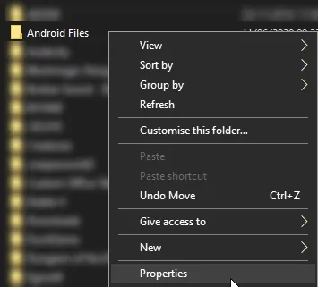Use public folder to share files between android and windows