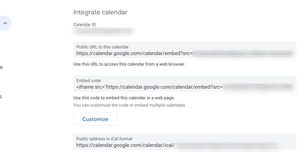 Embed your Google Calendar on your site.