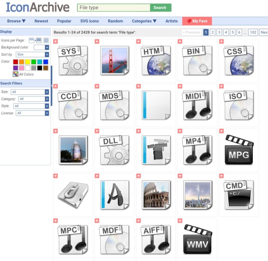 Visit Iconarchive.com to download various new icons