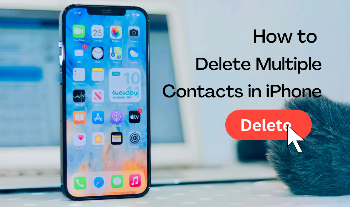 How to delete multiple contacts in iPhone.