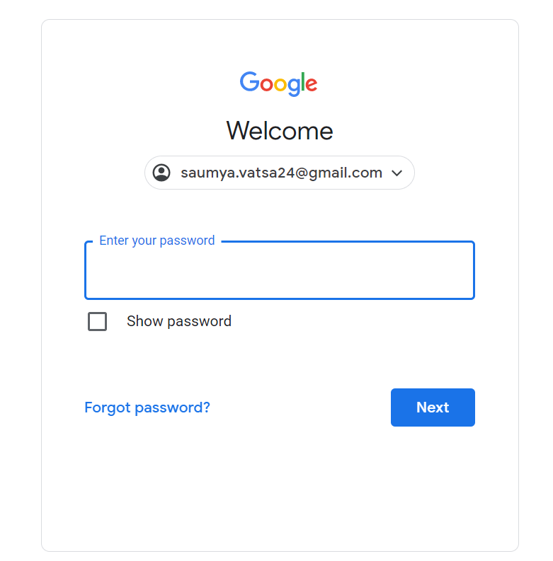forgot password option 