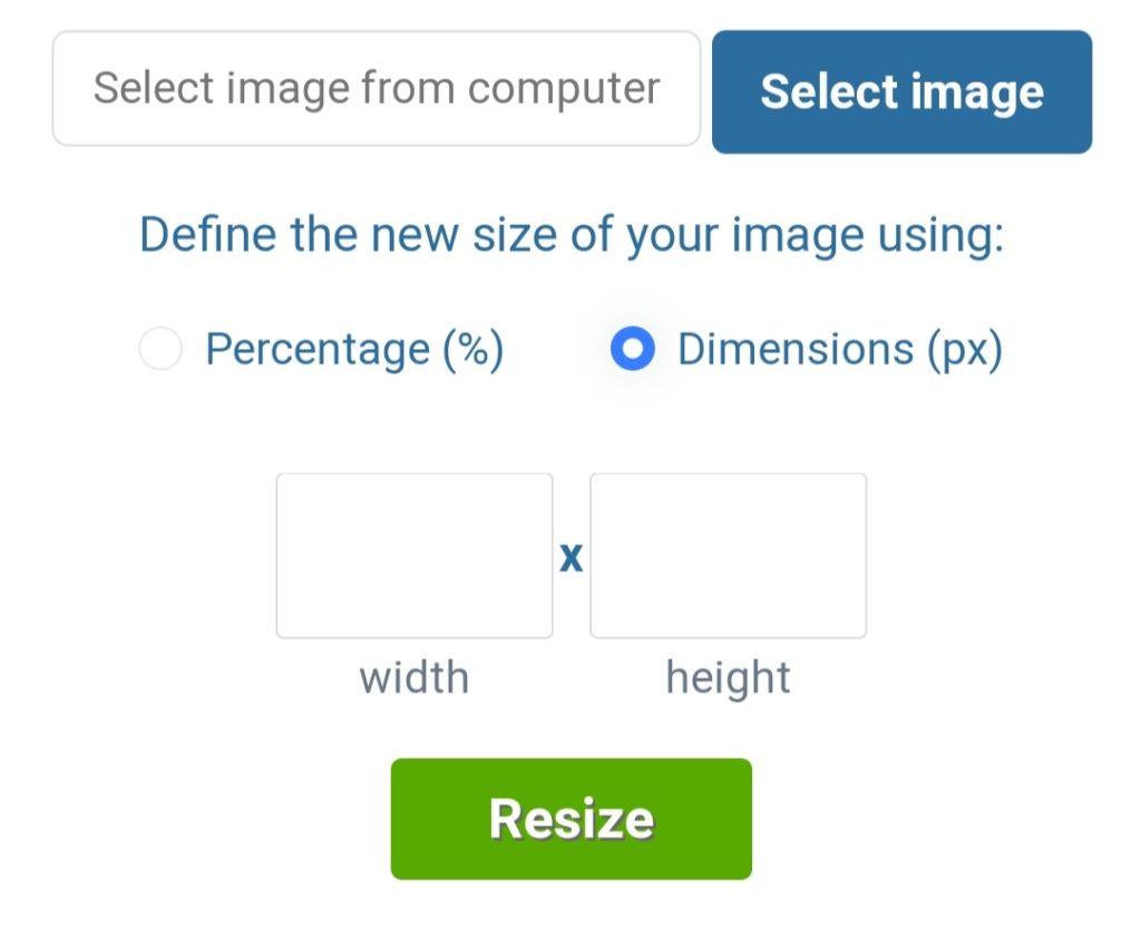 Use Simple Image Resizer to compress and resize an image online.