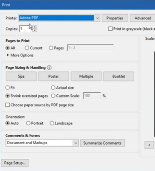 Set it as Adobe PDF in printer option and it will remove the password from the PDF file on saving. 