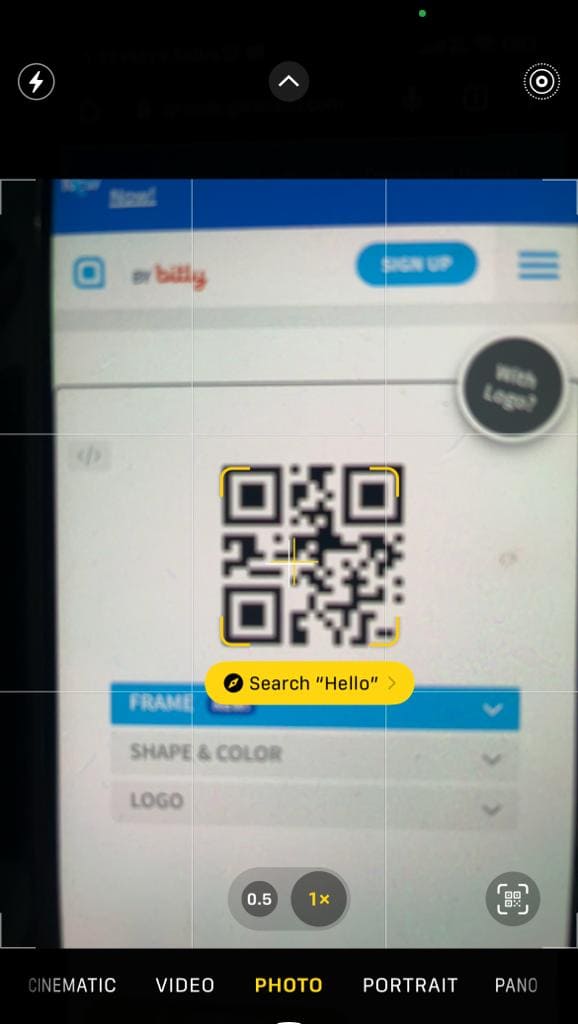 How to scan qr codes in iPhone using google lens