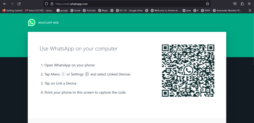 Scan whatsapp QR to send whatsapp message without saving number