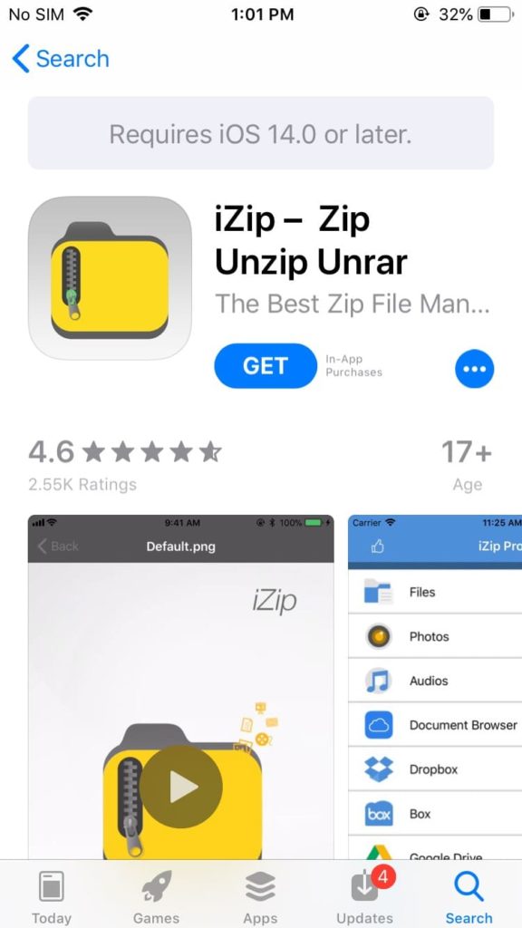 iZIP a comprehensive zip file extracter