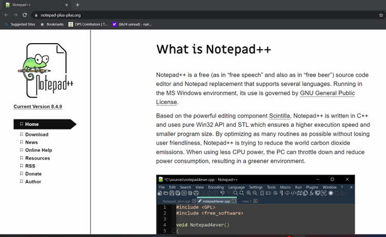 Notepad++, text editors for developers