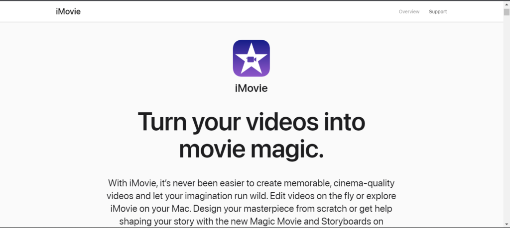 iMovies Inbuilt Video Editing Apps for iPhone