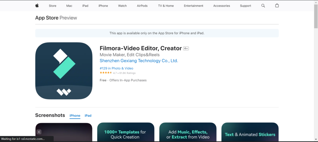 FilmoraGo editing app