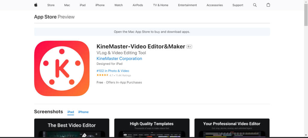 Kinemaster: Top Video Editing Apps for iPhone