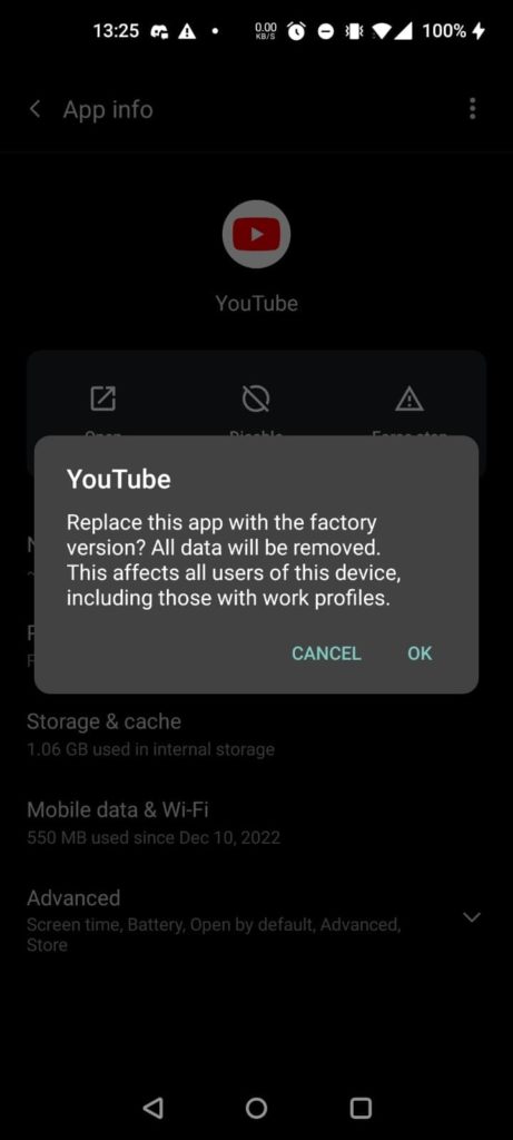 disable youtube shorts by using older version