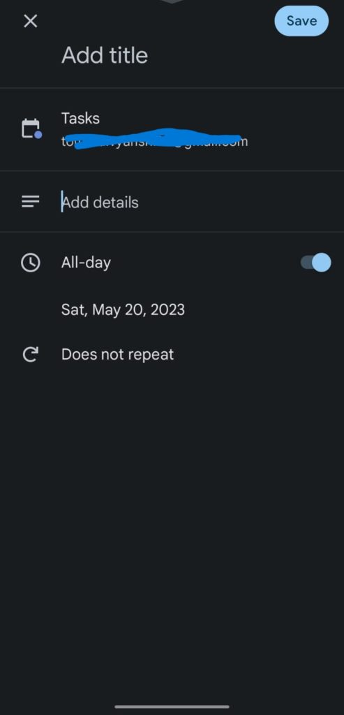 Adding Tasks to Google Calendar on Mobile-2