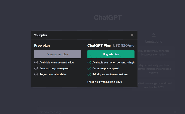 Upgrade to pro to solve Can't Login to ChatGPT