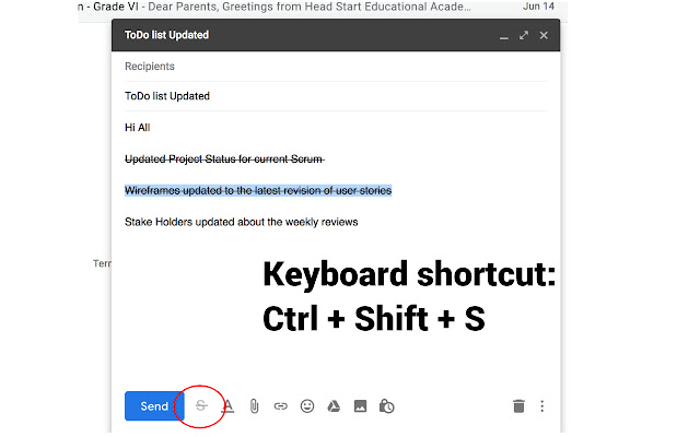 Shortcut for Gmail