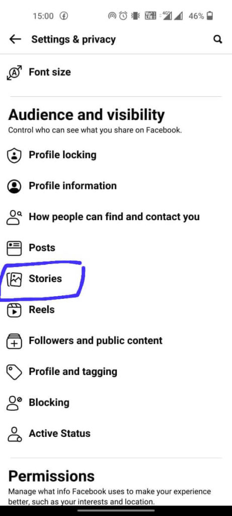 Hide your Facebook Story