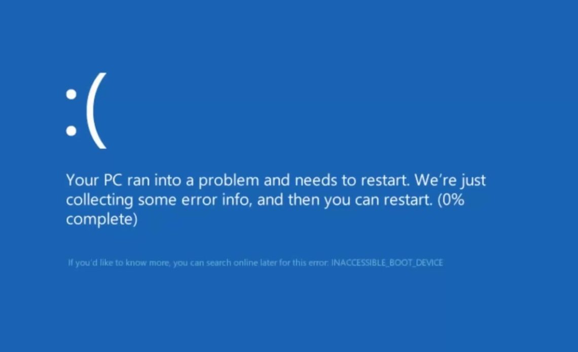How to Fix the Error "Your Device Ran Into a Problem and Needs to Restart"