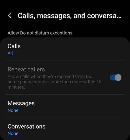 Select calls as exceptions to the DND mode. This will fix the incoming calls not showing error.