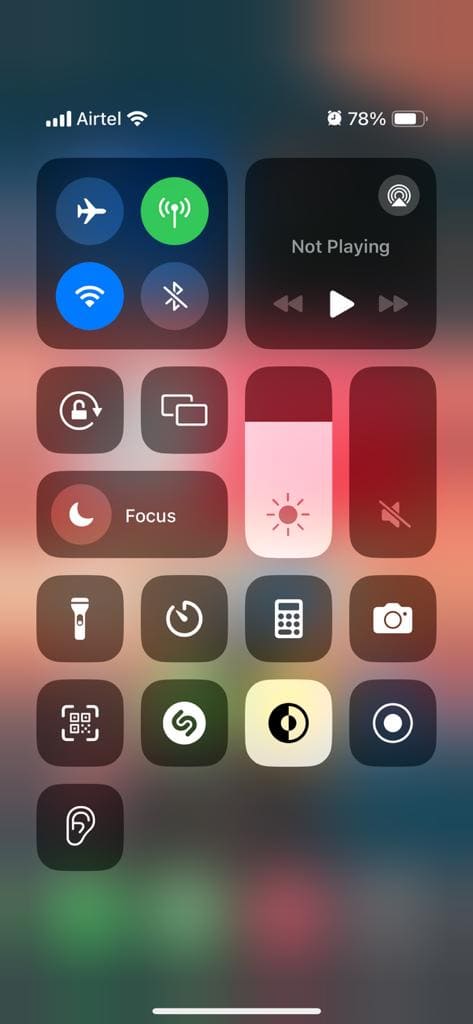 Enable Focus Mode on iOS