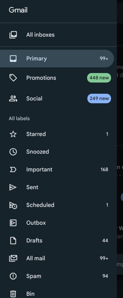 Find the schedule email messages in Gmail in the scheduled tab