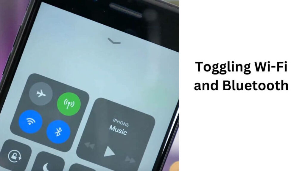 Toggling Wi-Fi and Bluetooth
