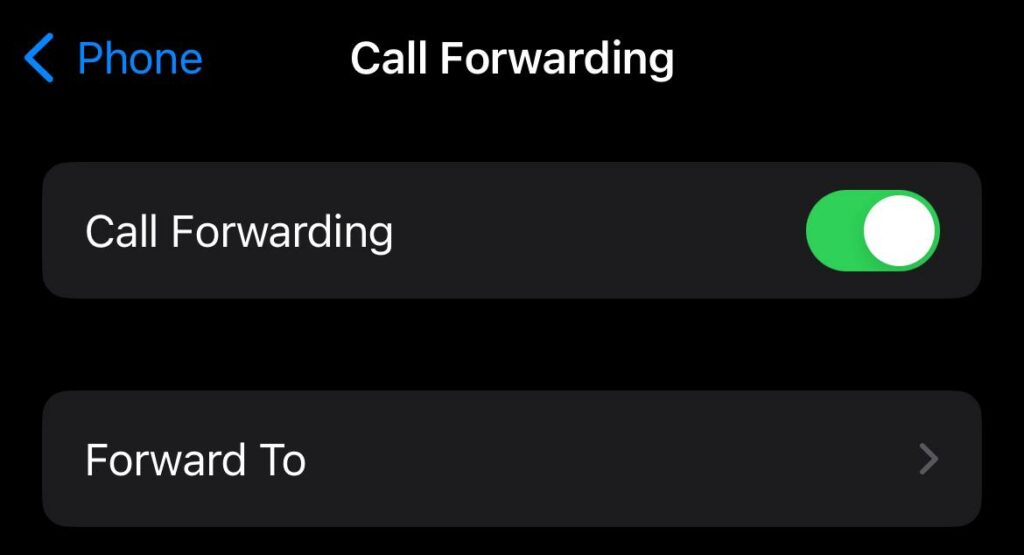 Enable Call Forwarding